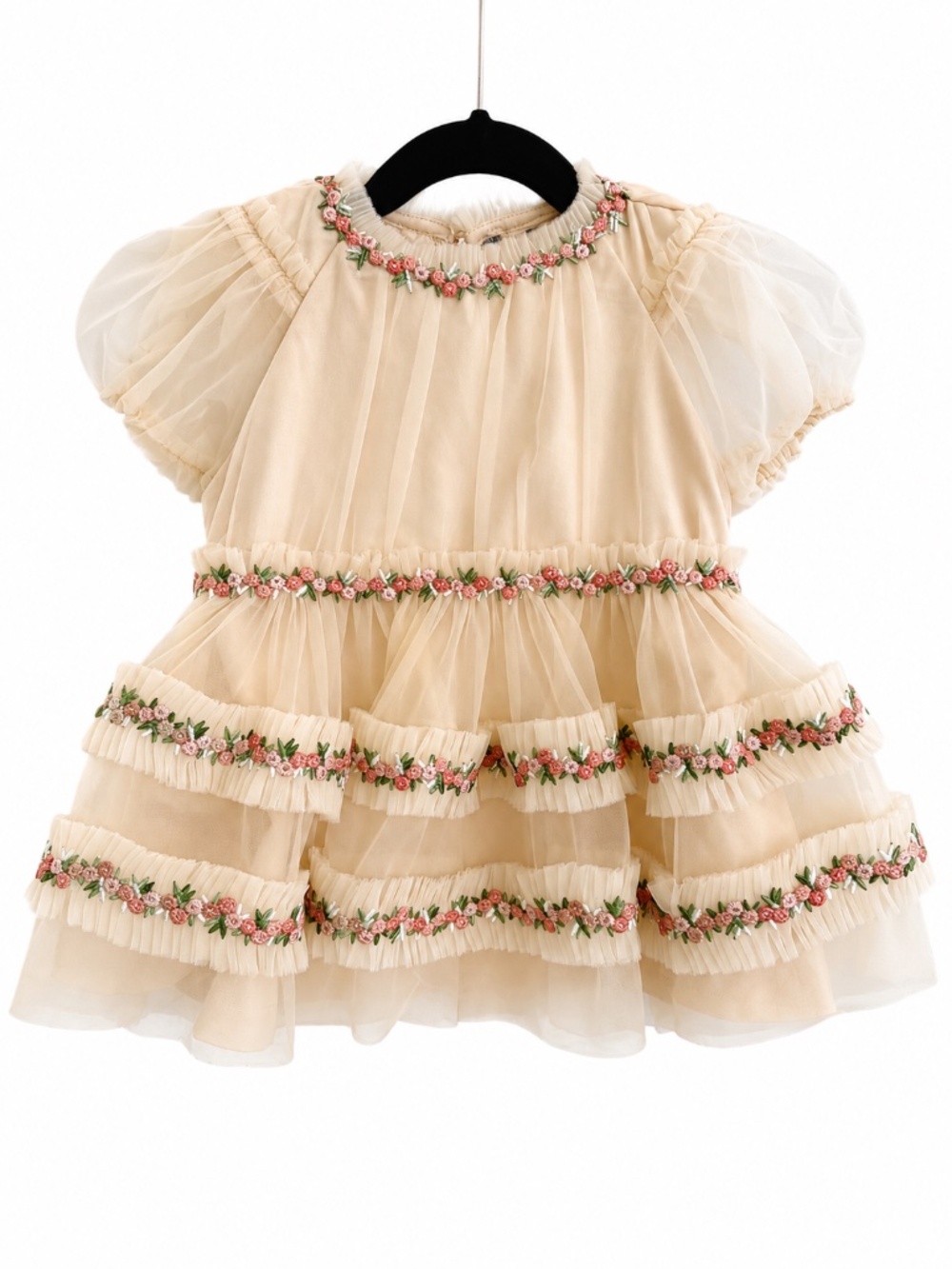 Konges Slojd Joelle Buttercream Tulle Dress